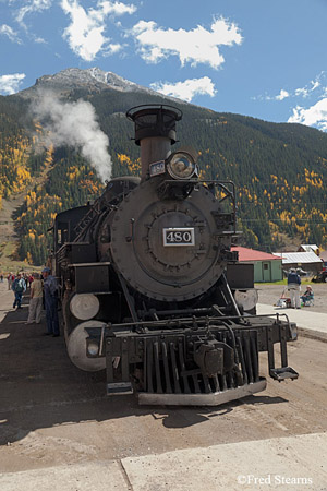 Durango and Silverton Narrow Gauge Railroad Silverton Station Engine 480